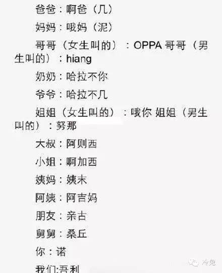冷兔趣闻生活常用的韩语中文谐音，感觉自己瞬间学会了一门外语！