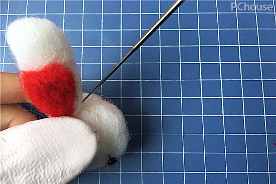 兔子毛绒挂件diy,diy羊毛毡钥匙扣小熊