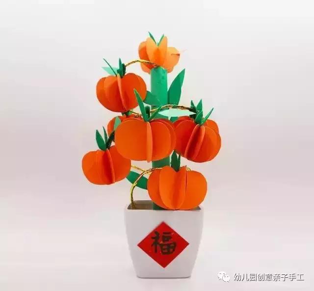 幼儿园元旦手工制作：鞭炮灯笼卡纸舞龙等，8个教程“年味”十足