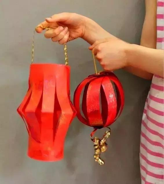 幼儿园元旦手工制作：鞭炮灯笼卡纸舞龙等，8个教程“年味”十足