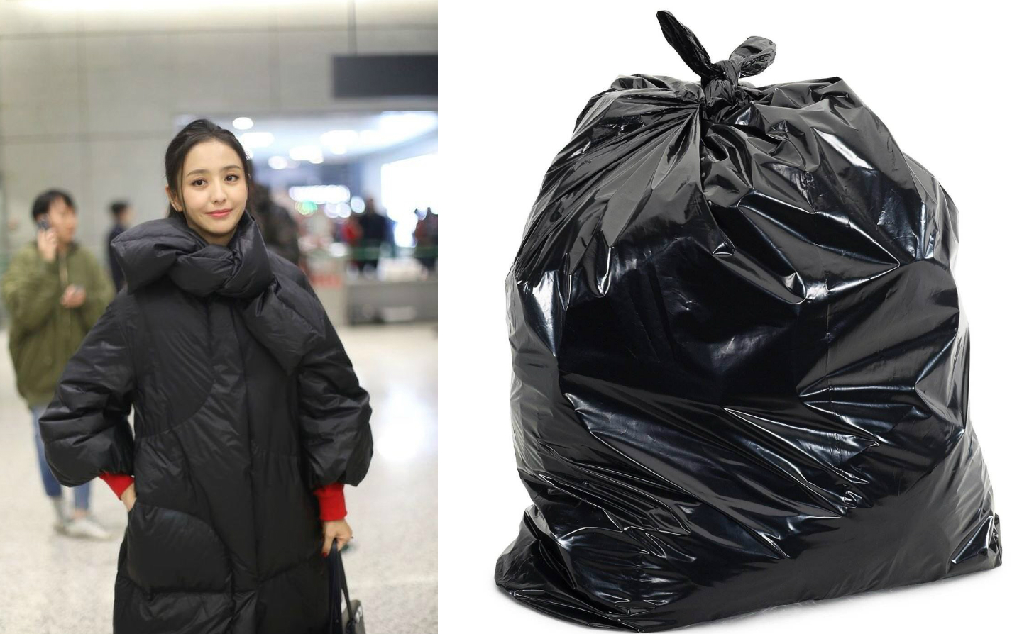 佟丽娅穿一万多羽绒服被说像巨型垃圾袋？看完买家秀回来跟她道歉