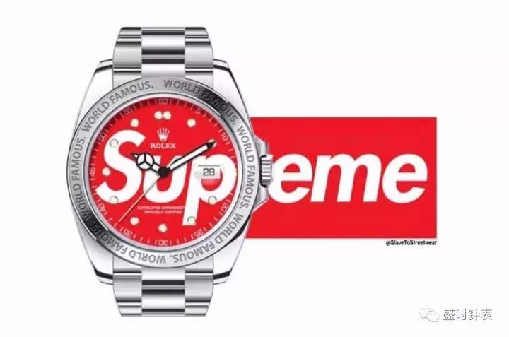 劳力士supreme同名款,劳力士联名supreme迪通拿