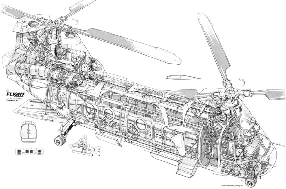 世界第一架实用直升机结构大揭秘,米171直升机设计图