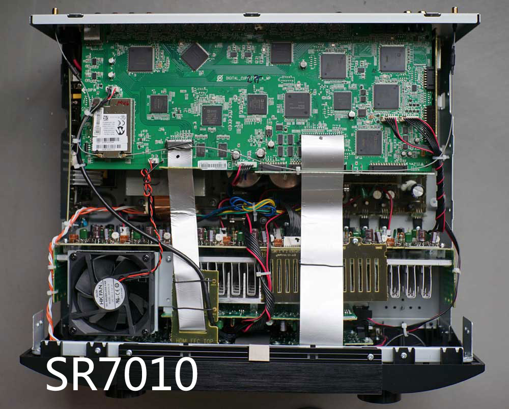 天龙AVR-X6400H和马兰士SR6012拆解！谈两台相差一万的AV功放区别