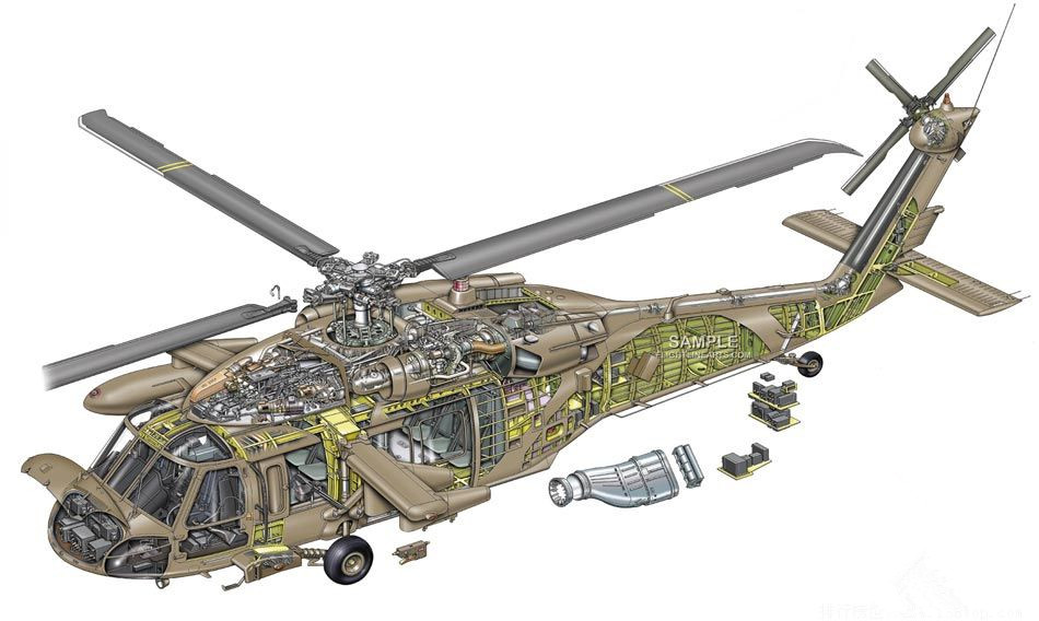 世界第一架实用直升机结构大揭秘,米171直升机设计图