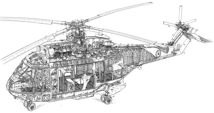 世界第一架实用直升机结构大揭秘,米171直升机设计图
