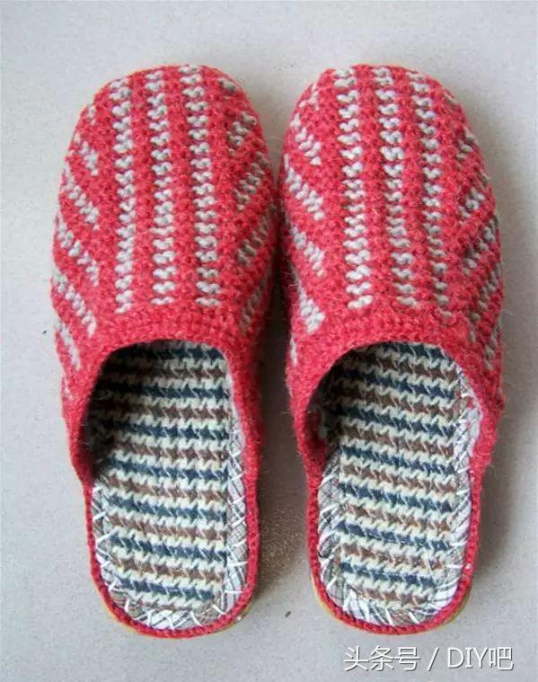 毛线拖鞋的鞋面用棒针怎么起针,儿童棒针毛线拖鞋教程完全版