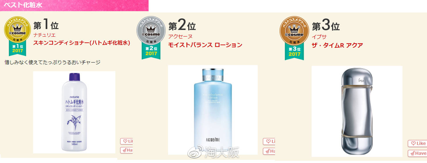 第一名竟然不是Dior，快跟着cosme买买买