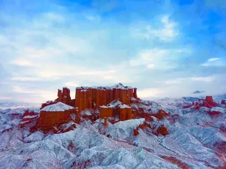 张掖丹霞冬季旅游,张掖旅游景点冰沟丹霞旅游攻略