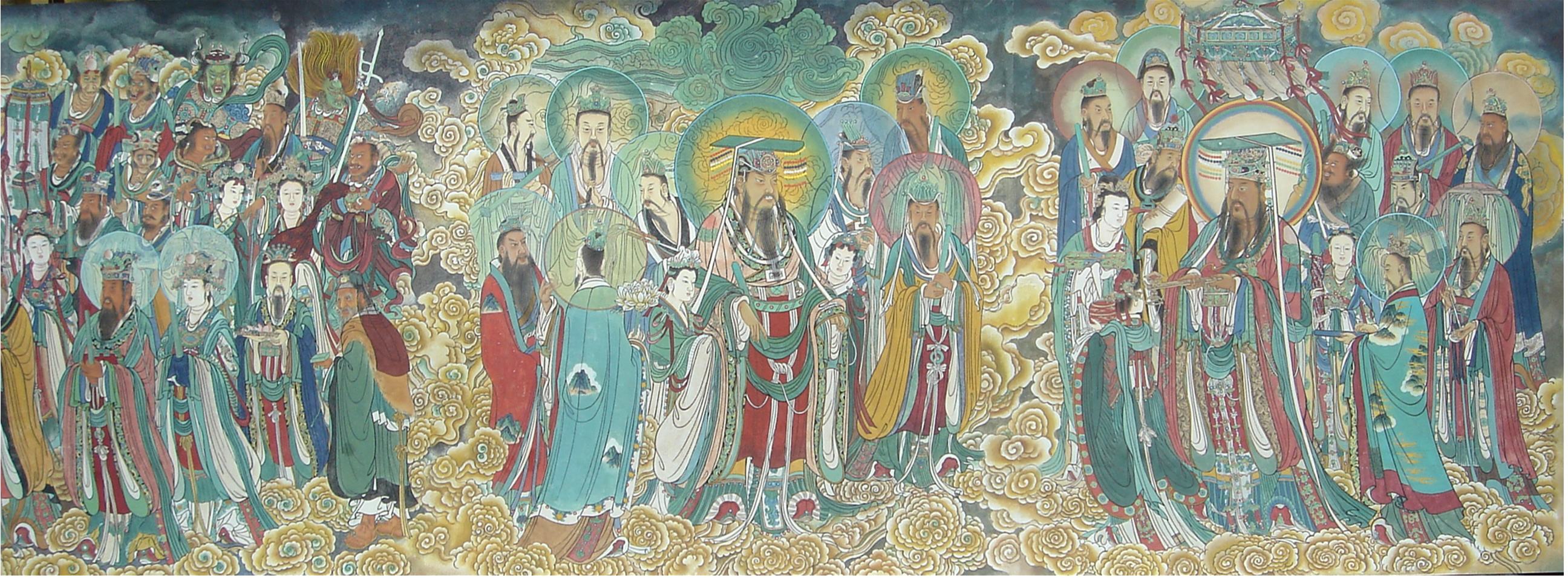 中国神仙体系和道教神仙体系,中国道教神仙谱系全图大全