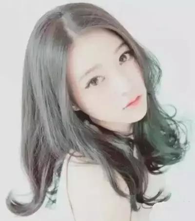 圆脸配高层次中分烫卷发图片,圆脸中分卷发发型图片2015女生