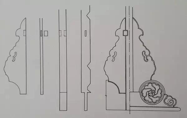 霸王枨榫卯结构图,粽角榫内部结构
