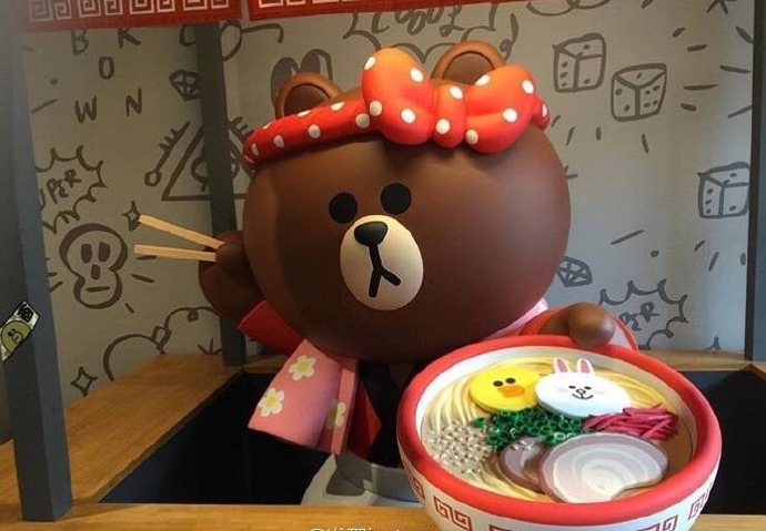 LineFriends主题店萌系拉面再来一碗！