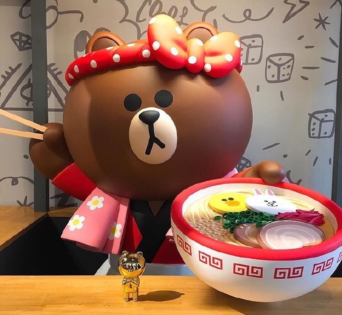 LineFriends主题店萌系拉面再来一碗！