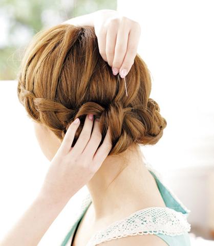 刘海清新编发教程简单,刘海长发简单减龄编发