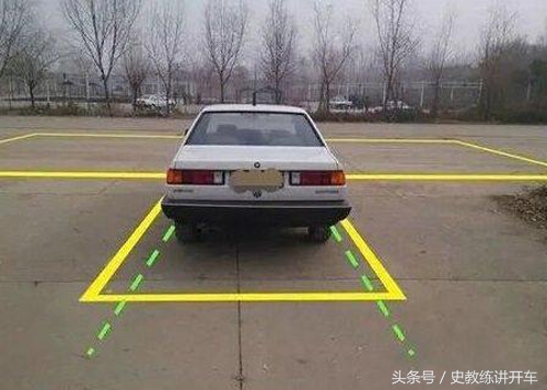科目二倒车左入库点位详细讲解,科目二倒车点位和技巧全过程