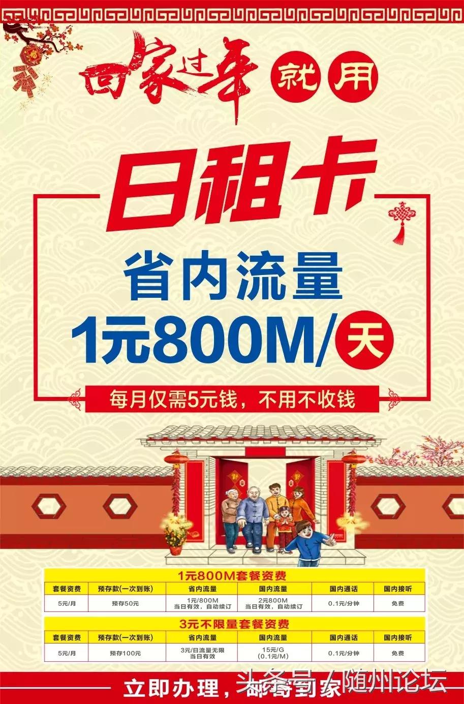电信天翼日租卡1元800m,天翼日租卡1元800m介绍