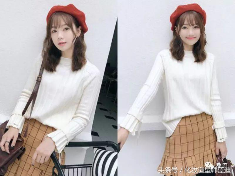 发型韩式中长马尾,头发细软的中短发型烫发教程