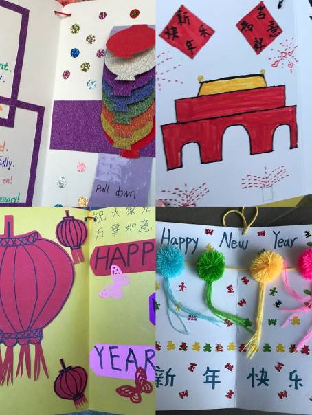 三年级英语新年贺卡制作过程内容,小学三年级英语新年贺卡制作