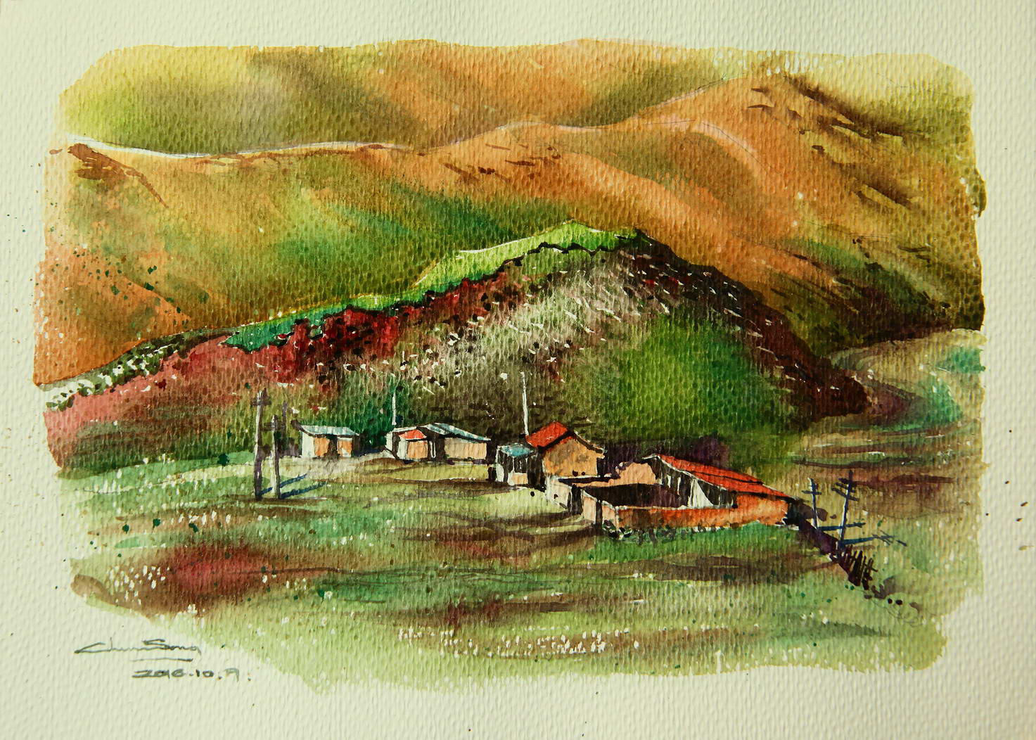 边走边画一场手绘的旅行,有一种旅行画边走边画