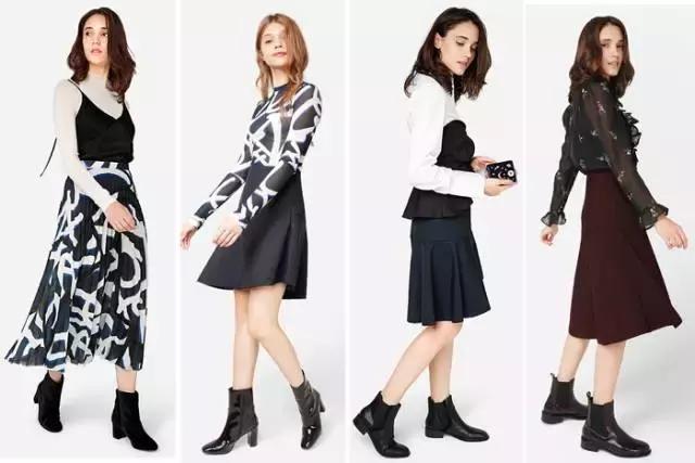 合适冬天小女生穿的黑色马丁靴,合适年轻小姐姐穿的衣服