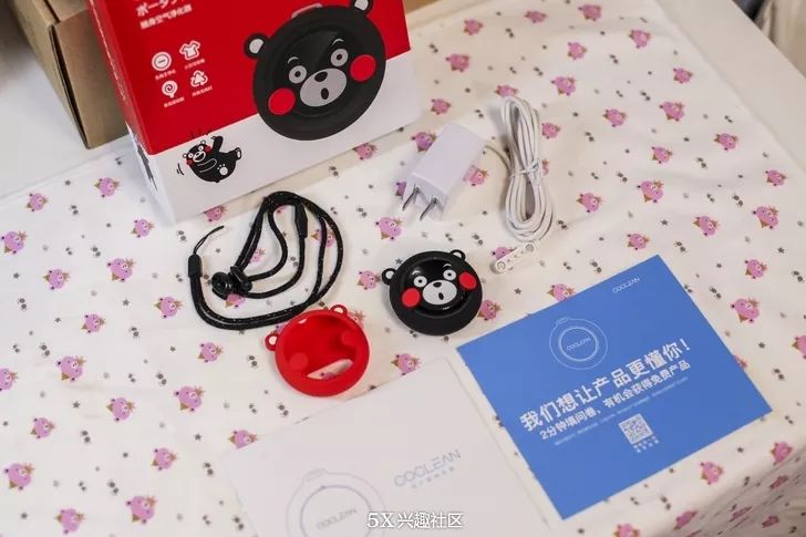 熊本熊随身空气净化器测评,空气净化器婴儿专用家用强力