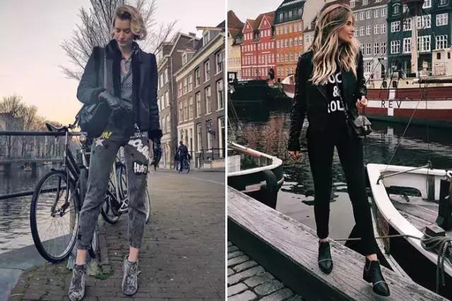 合适冬天小女生穿的黑色马丁靴,合适年轻小姐姐穿的衣服