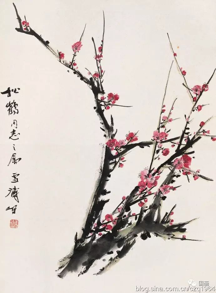 花鸟大师王雪涛画梅,王雪涛花鸟画图片梅花