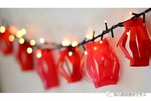 过年的灯笼用卡纸怎么做,纸盒子儿童新年手工纸灯笼