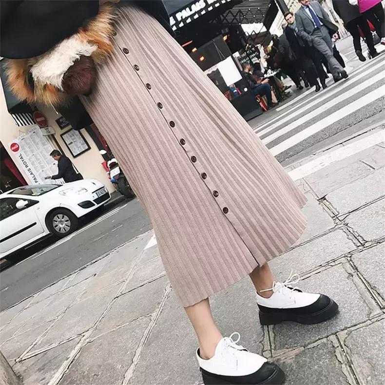 黑色紧身针织半身裙穿搭,高腰针织半身裙搭配什么上衣