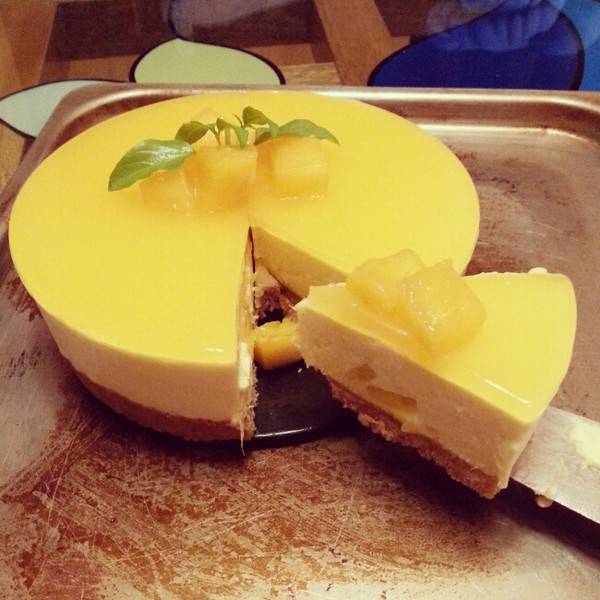 法式甜点芒果百香果芝士蛋糕,逼格满满的芒果芝士蛋糕