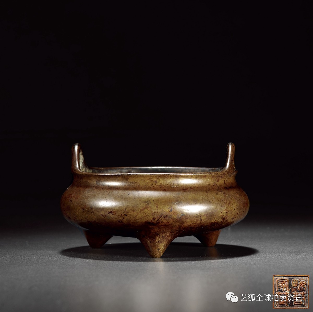 石叟镶银丝铜炉拍卖纪录,铜炉拍卖价格一览表