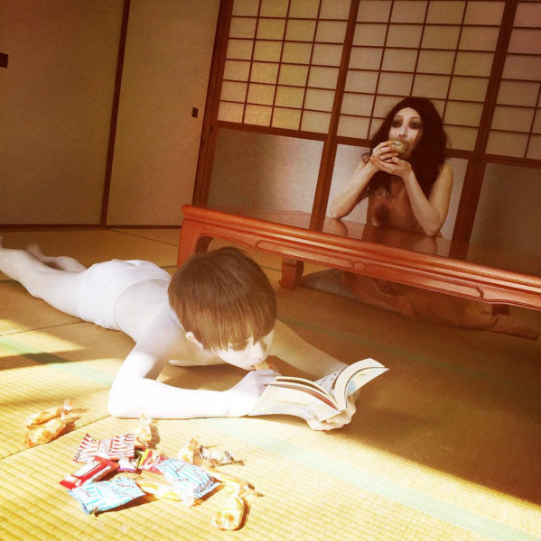 贞子和伽椰子恐怖片段,贞子vs伽椰子高能片段