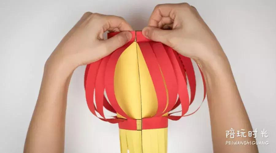 鱼仔灯笼手工,红包鱼灯笼儿童手工