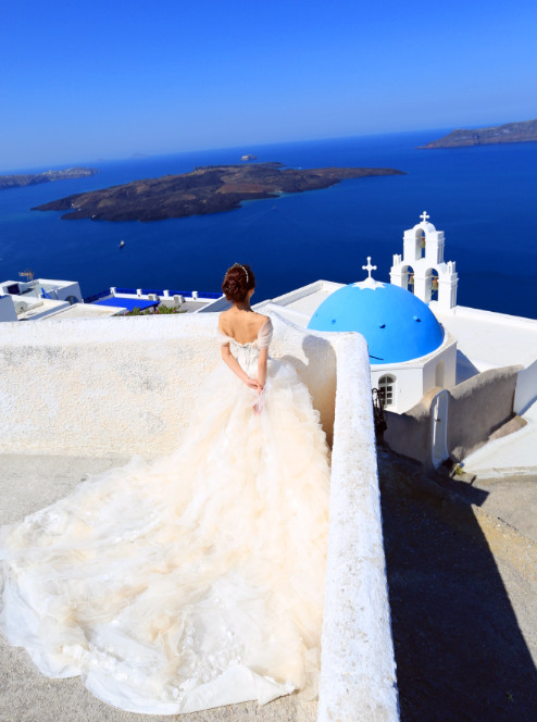 去希腊圣托里尼拍婚纱照多少钱,大理圣托里尼婚纱照攻略