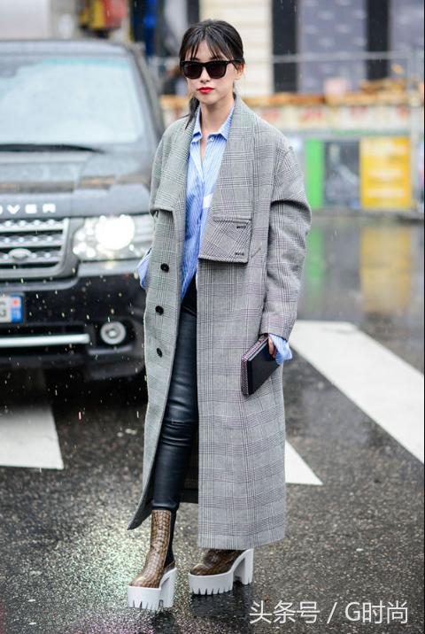 一件有设计感的大衣,格子大衣真的永不过时