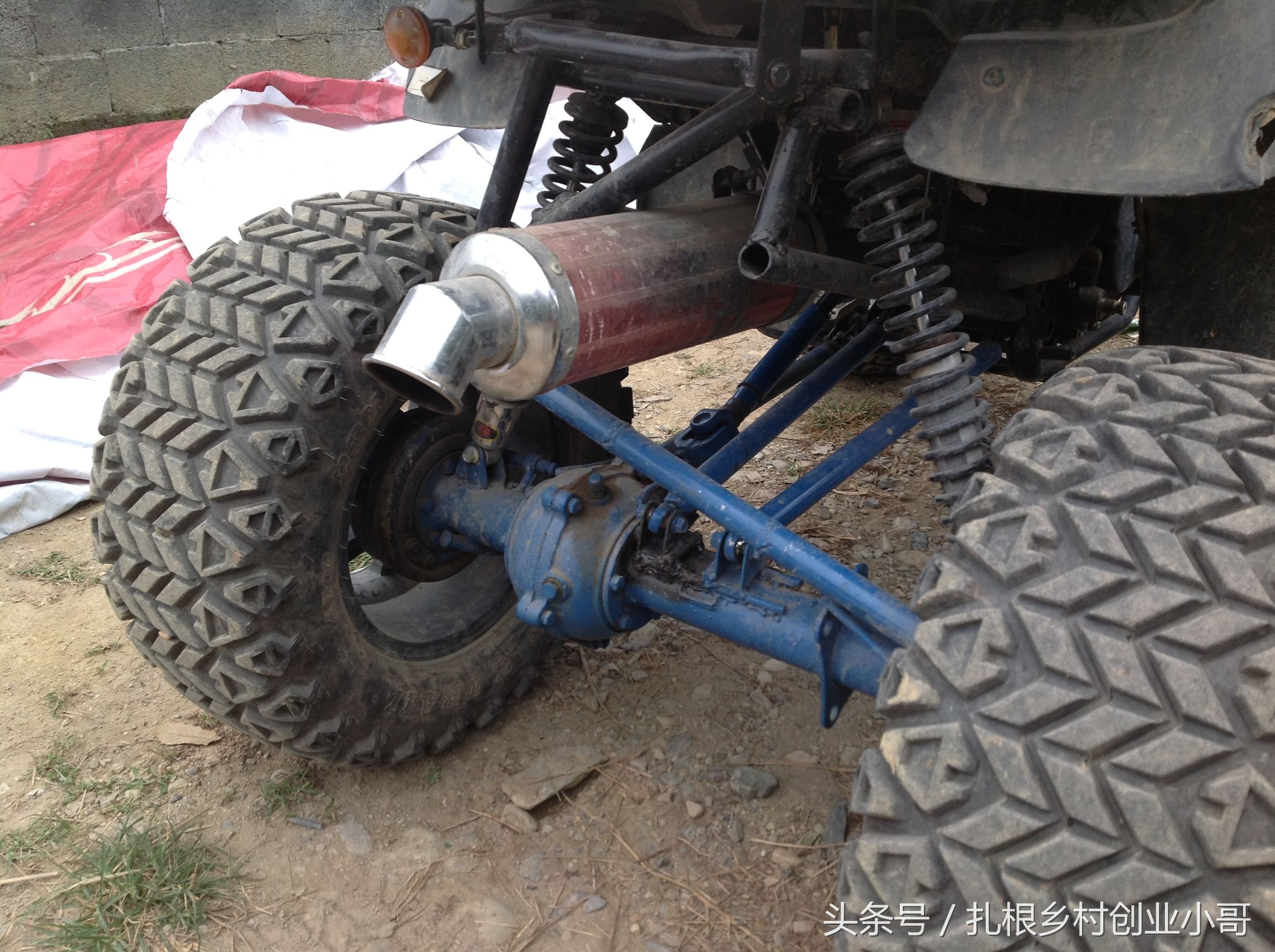 自改沙滩车教程,沙滩车改旋耕轮