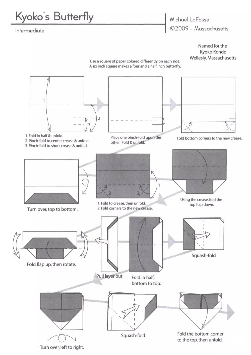 折纸蝴蝶的折法最简单方法,蝴蝶折纸超高难度教程