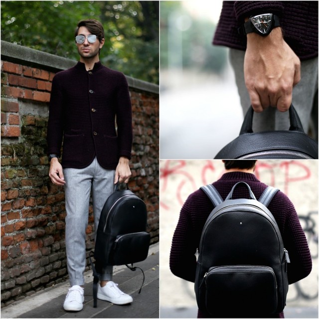 男生提升气质法则,男士气质双肩背包