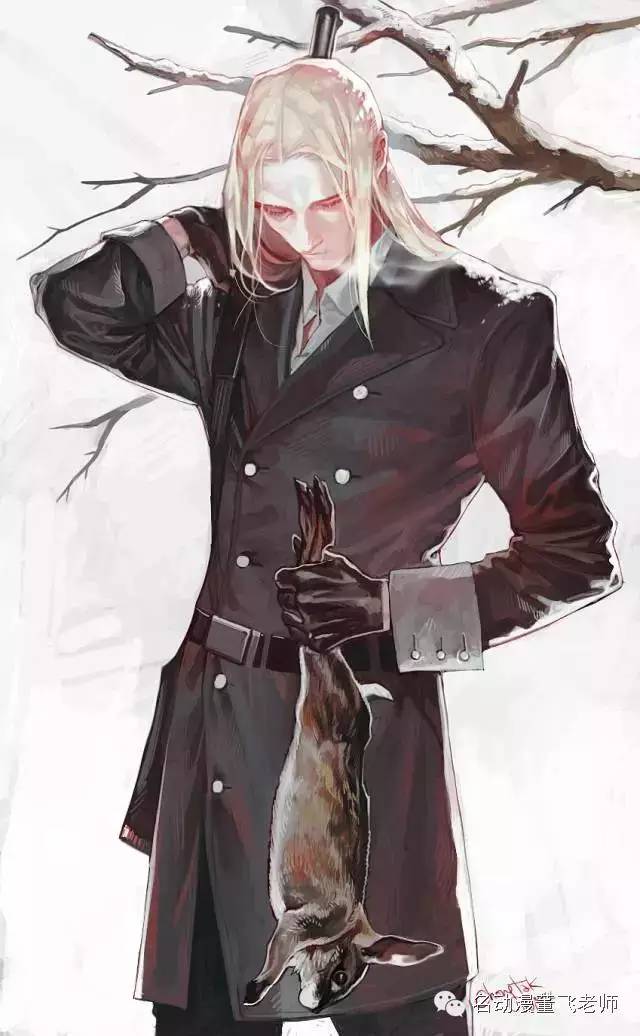 大叔风格插画,帅气大叔的日常插画