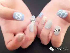 男团同款美甲,韩国男团同款美甲图片