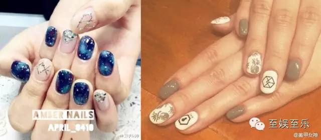 男团同款美甲,韩国男团同款美甲图片