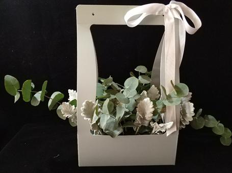 长方形插花篮教程新手入门,初学手提花篮的视频教程