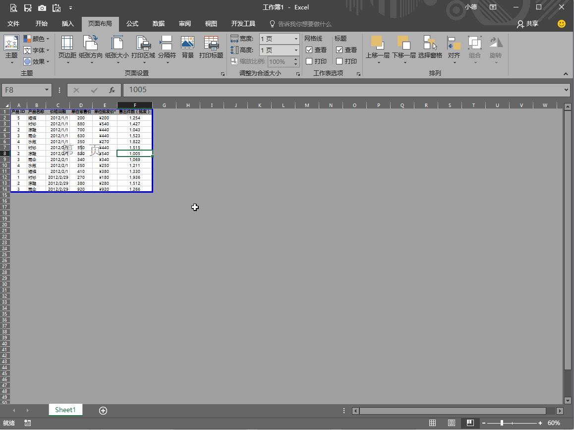 excel打印调整小网格大小,excel打印区域虚线怎么一次性调整