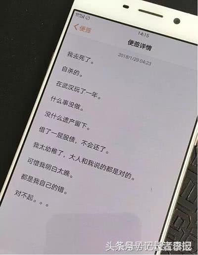 逼死25岁硕士的是“无底洞”网贷，更是所谓的“面子”