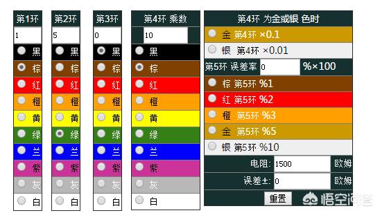 色环电阻识别方法及三个识别技巧,5色环电阻能够代替4色环电阻吗