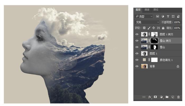ps怎么制作双重曝光,ps基础教程视频双重曝光简单方法