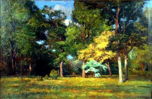 意象油画名家作品,当代中国油画名家写生风景