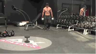 哑铃练全身新手哑铃训练计划,哑铃初学者训练动作大全