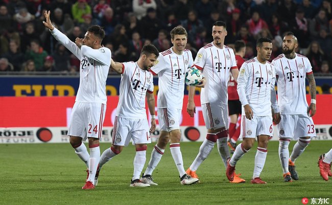 德甲直播回顾拜仁慕尼黑vs弗赖堡,德甲第25轮弗赖堡